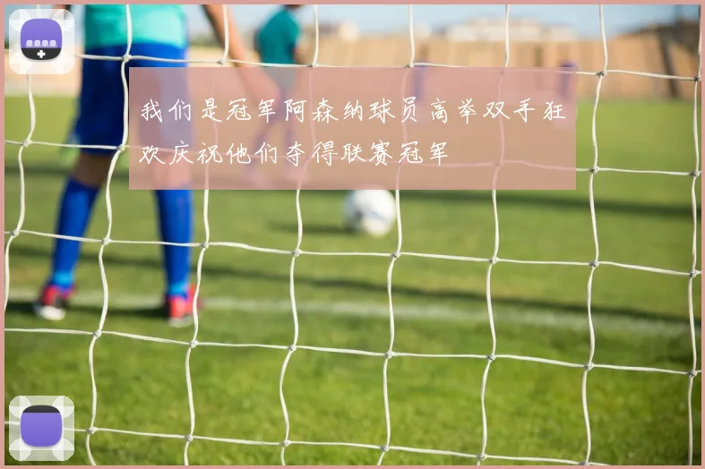 我们是冠军阿森纳球员高举双手狂欢庆祝他们夺得联赛冠军